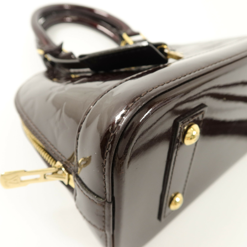 LOUIS VUITTON Monogram Vernis Alma BB手挽肩背兩用袋-14