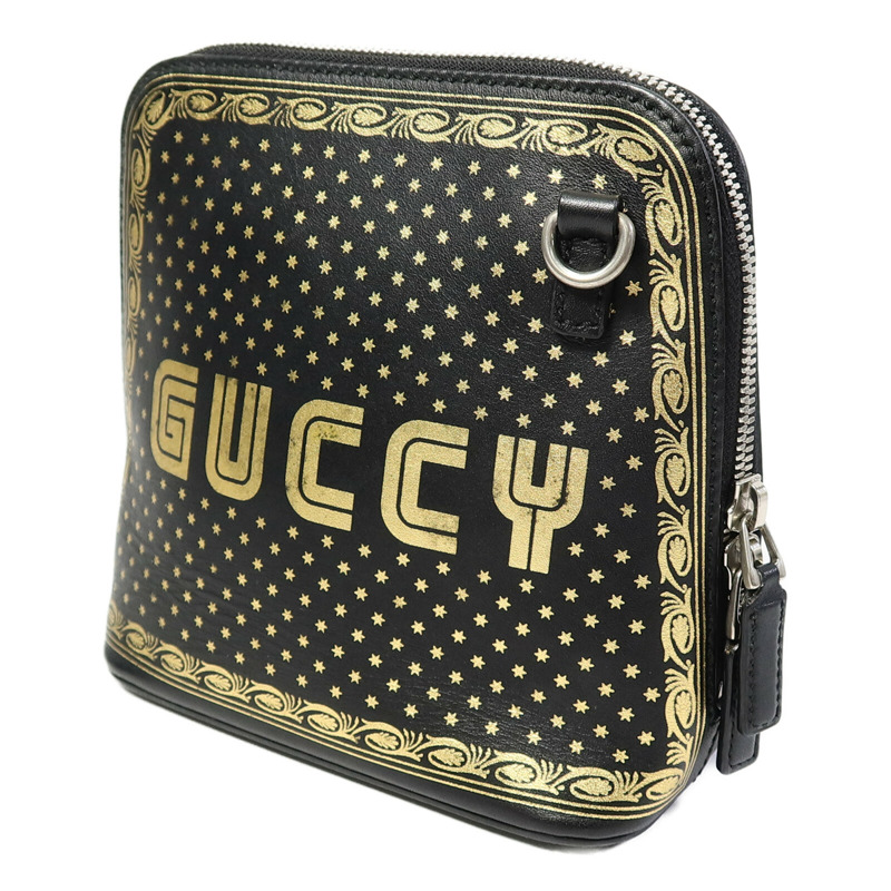 GUCCI 牛皮皮革Sega Mini肩背袋-1