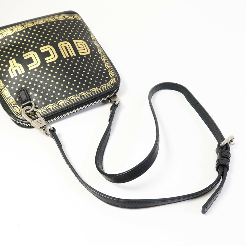 GUCCI 牛皮皮革Sega Mini肩背袋-11