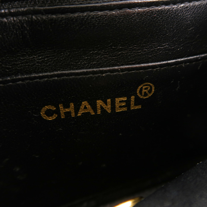 CHANEL 羊皮皮革Vintage Classic 17鏈帶肩背袋-5