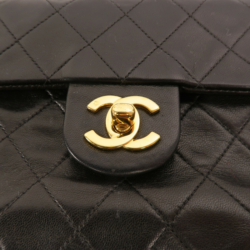 CHANEL 羊皮皮革Vintage Classic 17鏈帶肩背袋-8