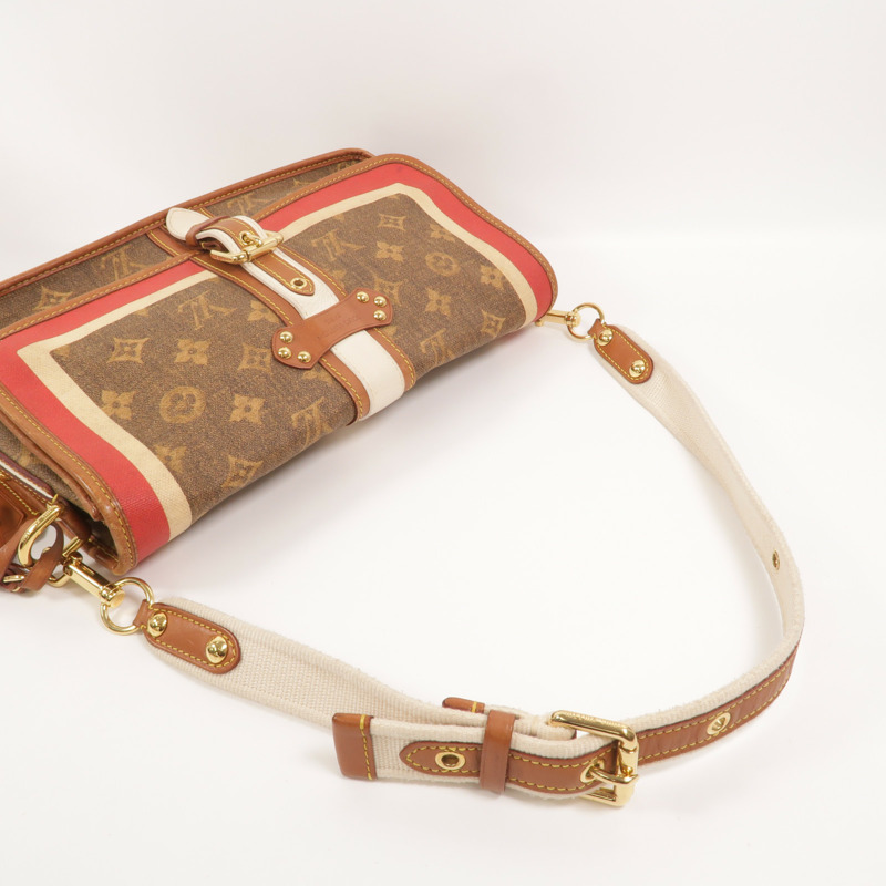 LOUIS VUITTON Monogram Tissue Porte Rayures肩背袋-7