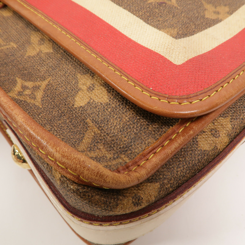 LOUIS VUITTON Monogram Tissue Porte Rayures肩背袋-9