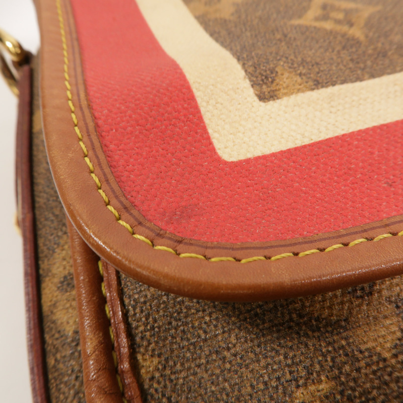 LOUIS VUITTON Monogram Tissue Porte Rayures肩背袋-14