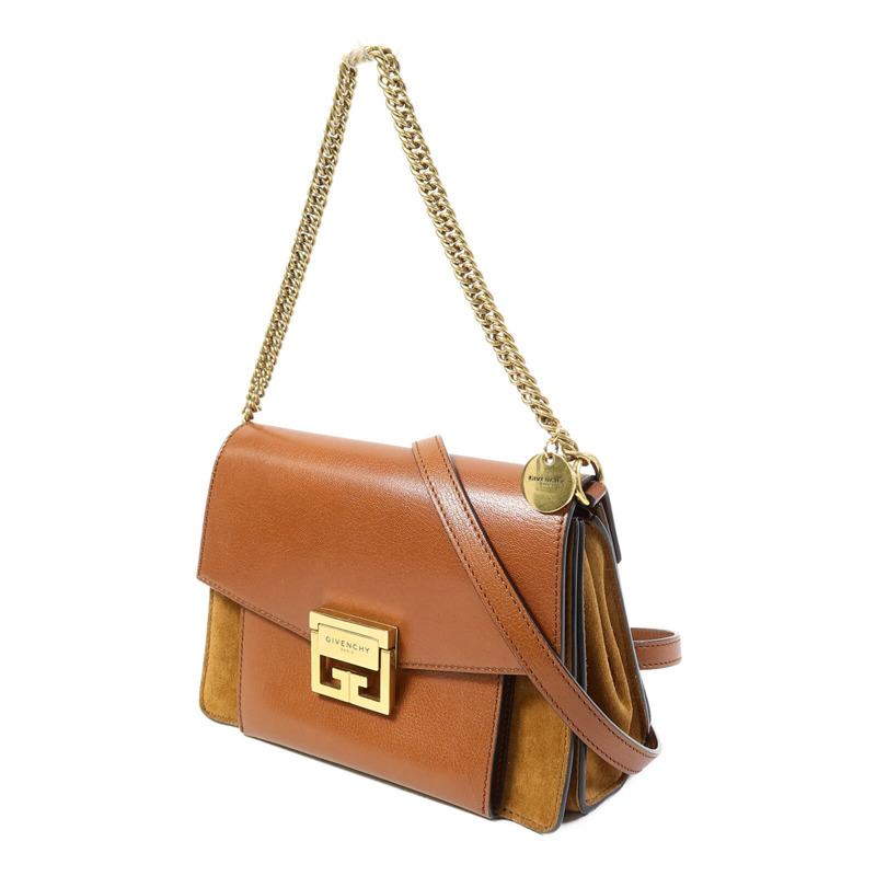 GIVENCHY 山羊皮皮革GV3 Crossbody Small手挽肩背兩用袋-1