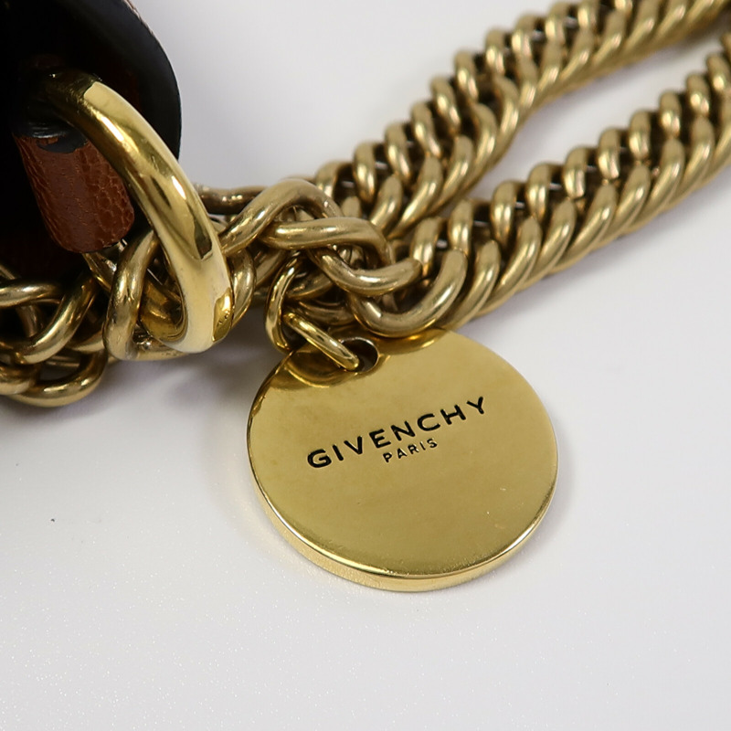 GIVENCHY 山羊皮皮革GV3 Crossbody Small手挽肩背兩用袋-8