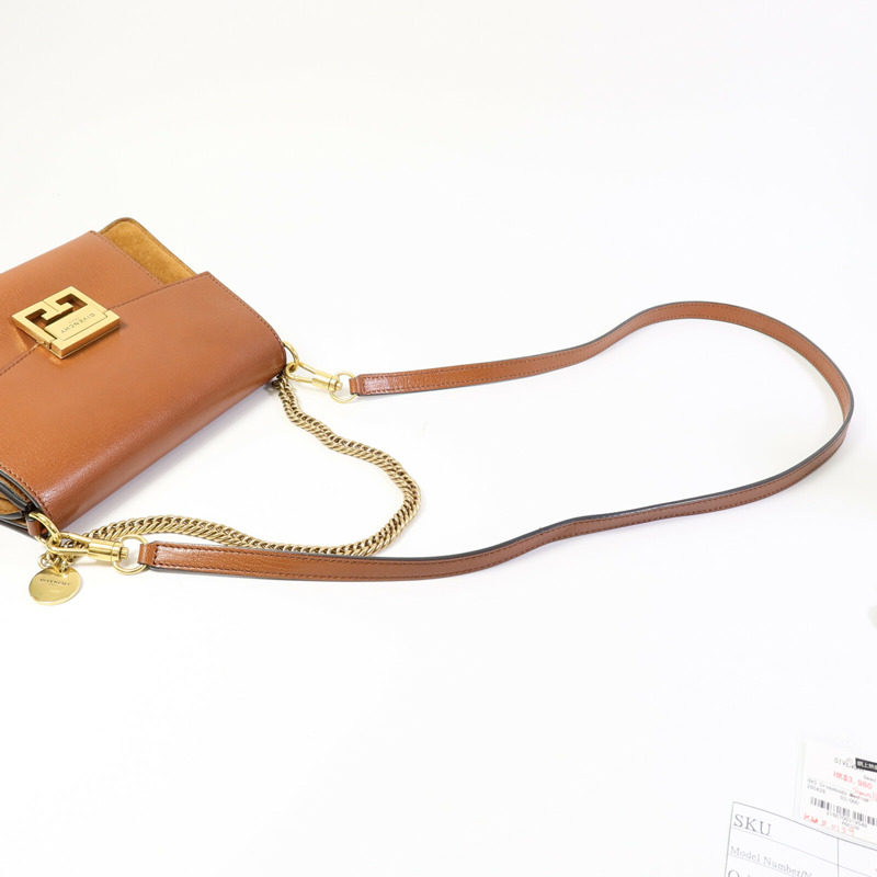 GIVENCHY 山羊皮皮革GV3 Crossbody Small手挽肩背兩用袋-10