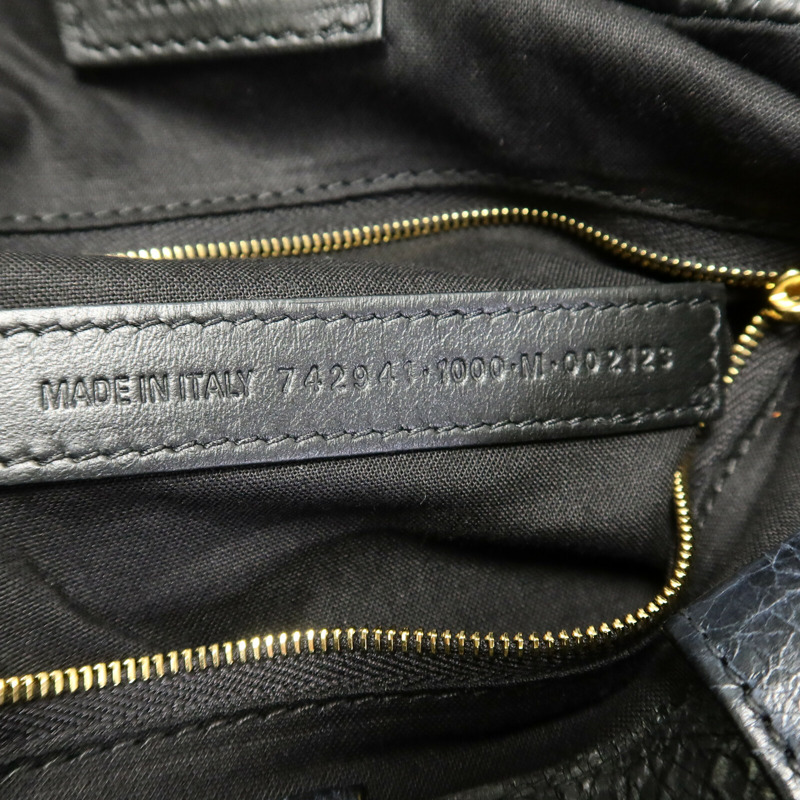BALENCIAGA 羊皮皮革Crush Medium Tote Bag鏈帶肩背袋-6