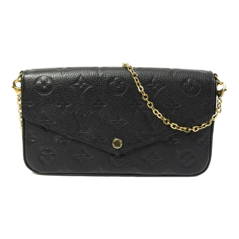 LOUIS VUITTON Monogram Empreinte Felicie Pochette鏈帶肩背袋