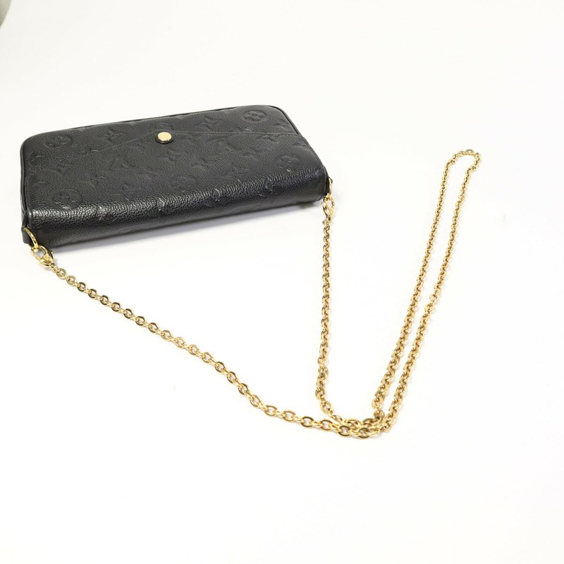 LOUIS VUITTON Monogram Empreinte Felicie Pochette鏈帶肩背袋-7