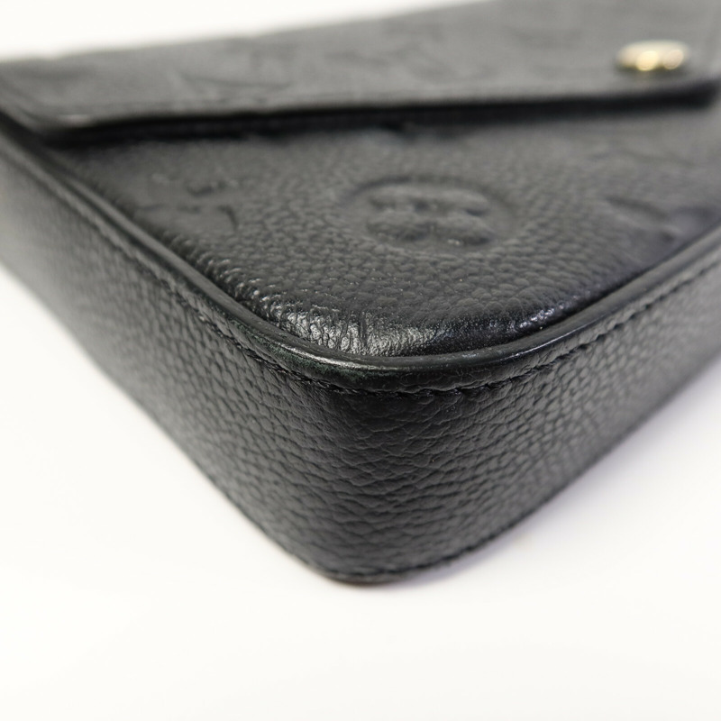 LOUIS VUITTON Monogram Empreinte Felicie Pochette鏈帶肩背袋-9