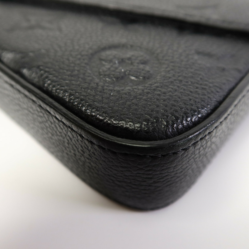 LOUIS VUITTON Monogram Empreinte Felicie Pochette鏈帶肩背袋-10