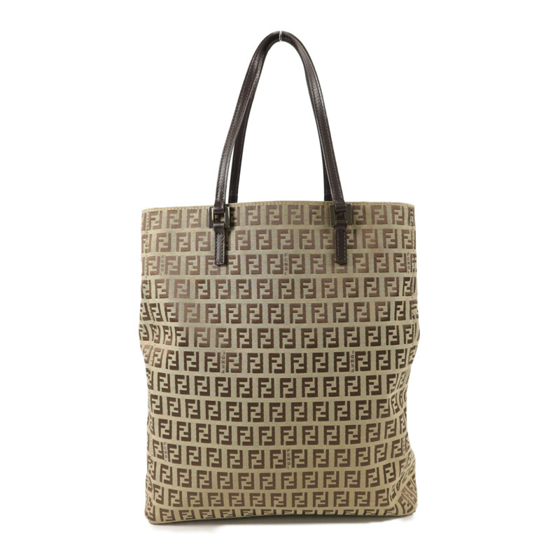 FENDI 牛皮皮革/帆布Vintage Hand Bag手挽袋-1