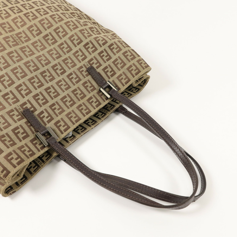 FENDI 牛皮皮革/帆布Vintage Hand Bag手挽袋-8