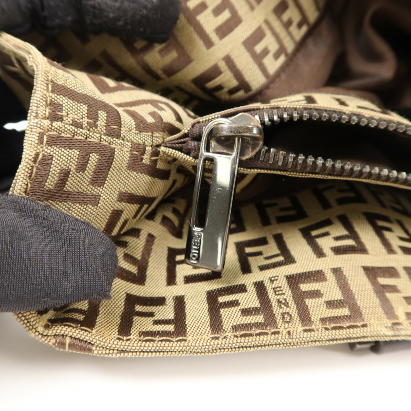 FENDI 牛皮皮革/帆布Vintage Hand Bag手挽袋-9