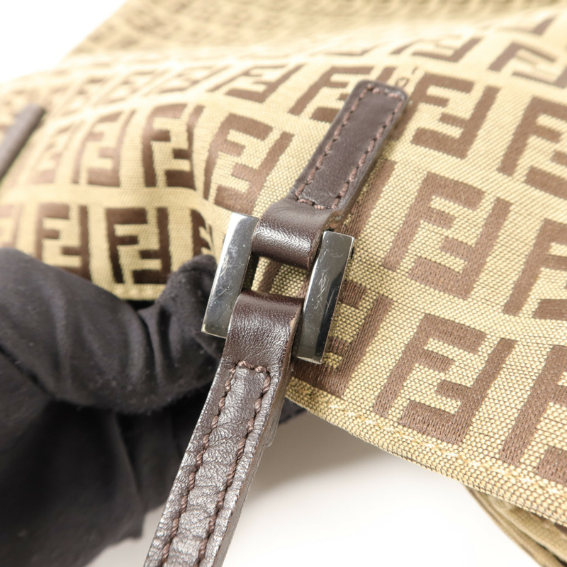 FENDI 牛皮皮革/帆布Vintage Hand Bag手挽袋-11