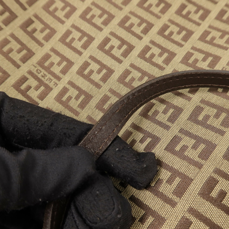 FENDI 牛皮皮革/帆布Vintage Hand Bag手挽袋-16