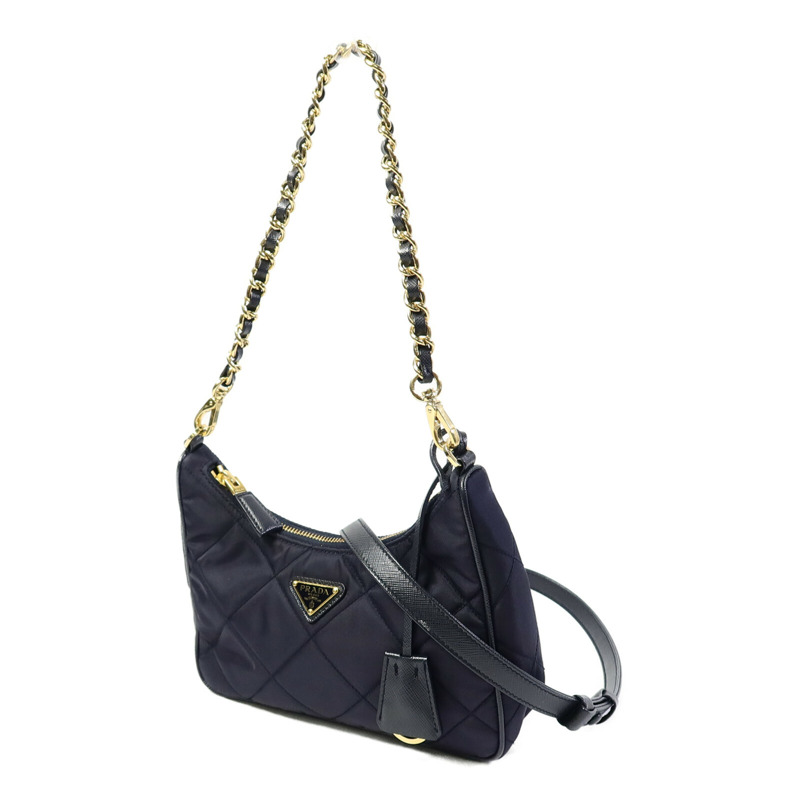 PRADA 尼龍Chaine Re-Nylon Mini手挽肩背兩用袋-1