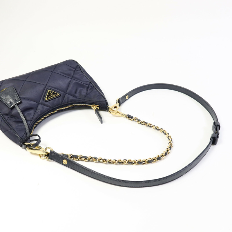 PRADA 尼龍Chaine Re-Nylon Mini手挽肩背兩用袋-9