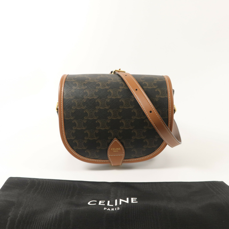 CELINE 塗層帆布Folco肩背袋-8
