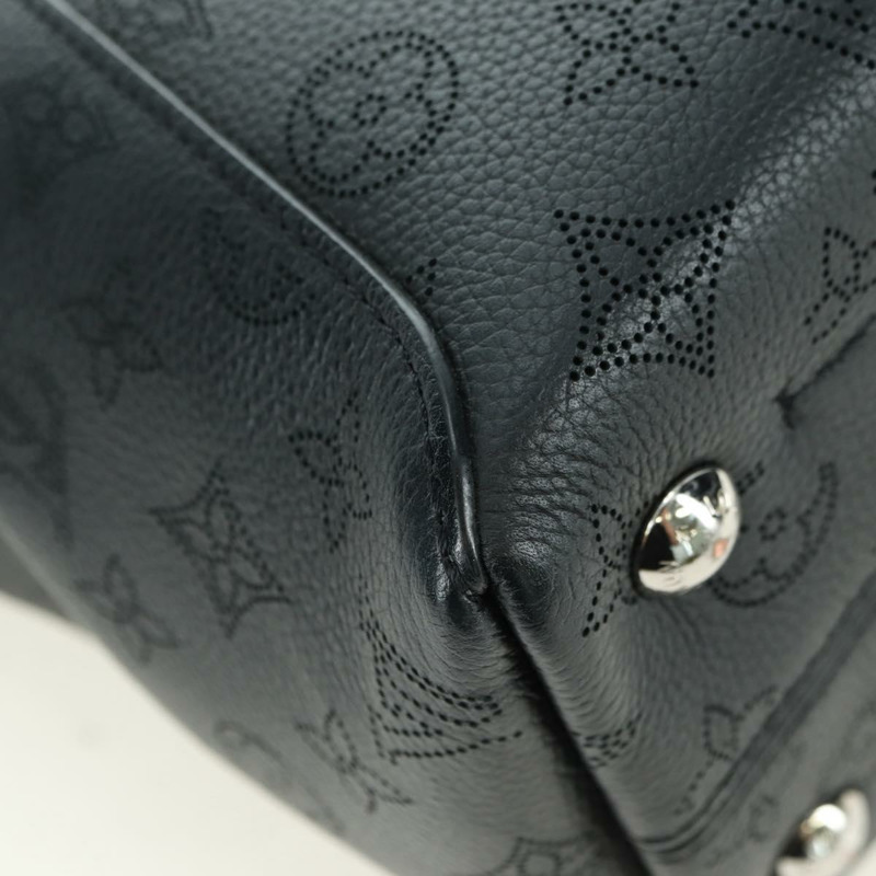 【日本直送】路易威登 Monogram Mahina Hina PM 手提包 黑色 M54350 LV 正品 175032A-9