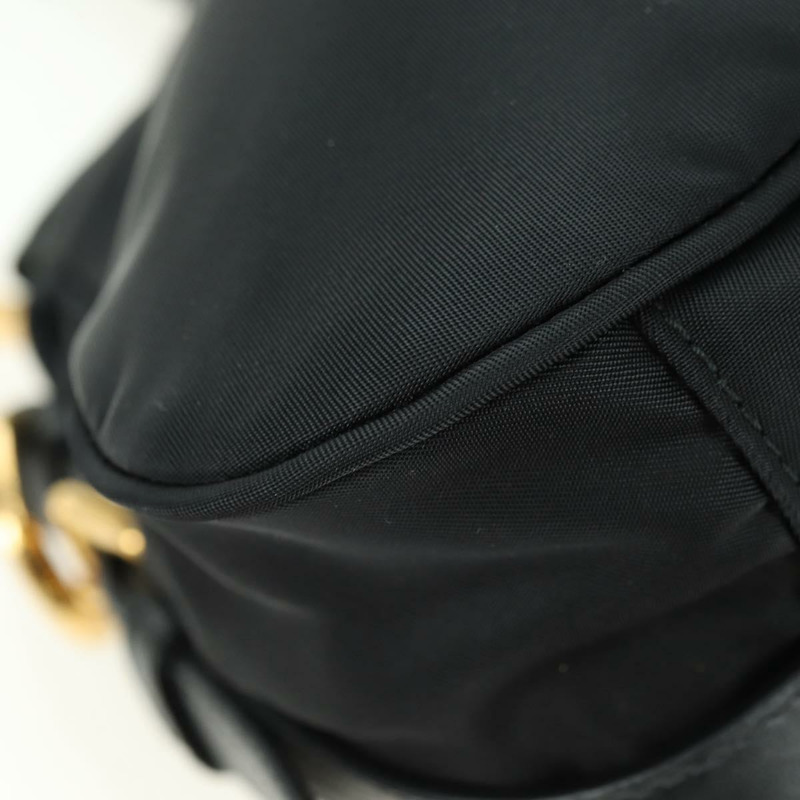 【日本直送】PRADA 尼龍手提包 黑色 金色 正品 177010V-9