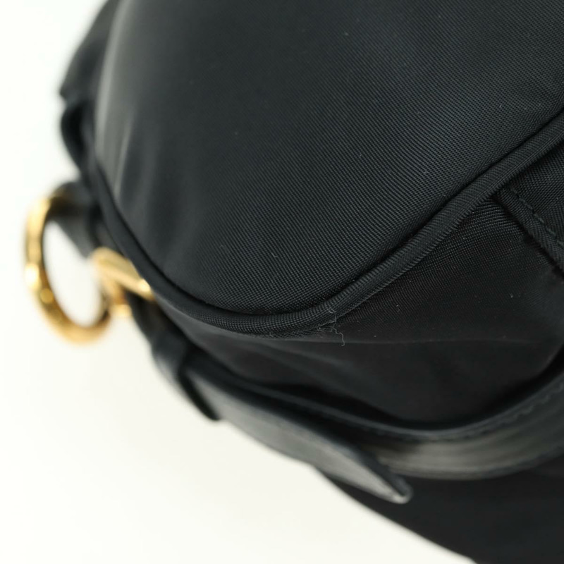 【日本直送】PRADA 尼龍手提包 黑色 金色 正品 177010V-11