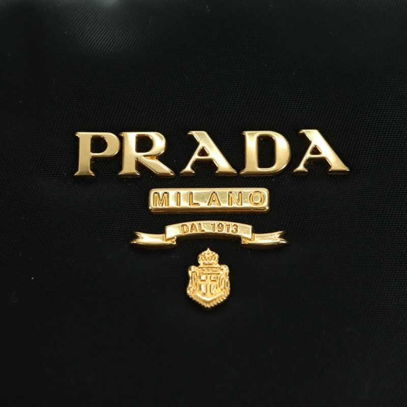 【日本直送】PRADA 尼龍手提包 黑色 金色 正品 177010V-13