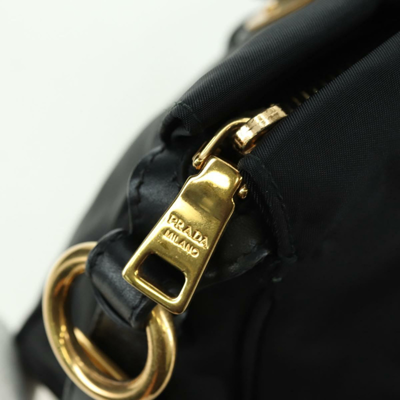 【日本直送】PRADA 尼龍手提包 黑色 金色 正品 177010V-14