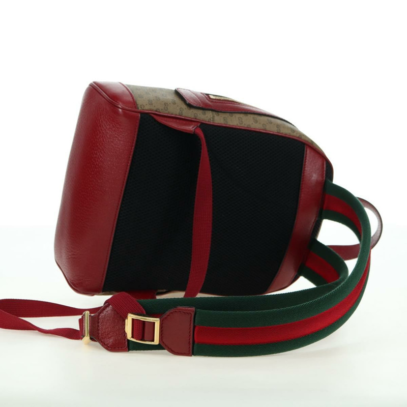 【日本直送】GUCCI Micro GG Supreme哆啦A夢雙肩包 PVC 米色 金色 647816 正品 BA12426M-8