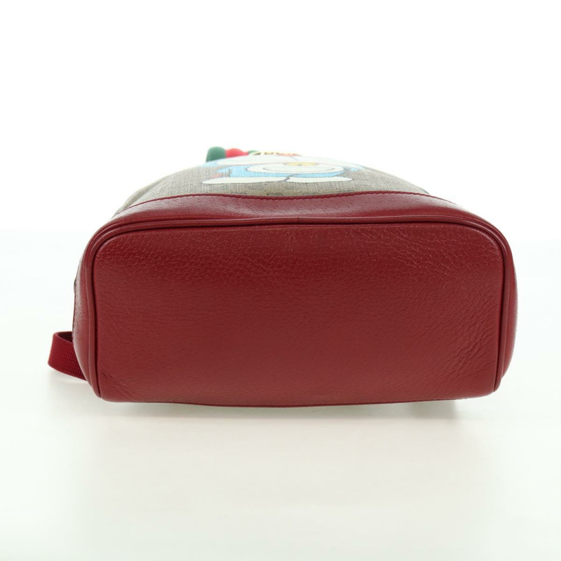 【日本直送】GUCCI Micro GG Supreme哆啦A夢雙肩包 PVC 米色 金色 647816 正品 BA12426M-11