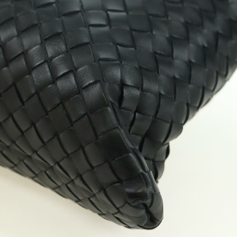 【日本直送】BOTTEGA VENETA INTRECCIATO 皮革肩背包 黑色 銀色 正品 am11497SAV-11