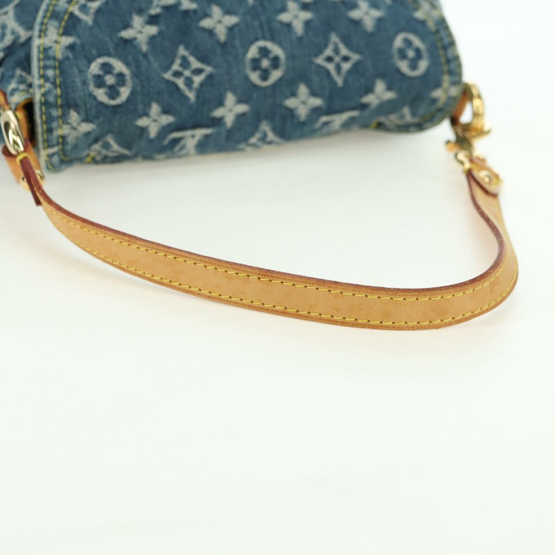 【日本直送】路易威登 Monogram Denim Mini Preity 手提包 藍色 M95050 LV Auth am11501SAM-6