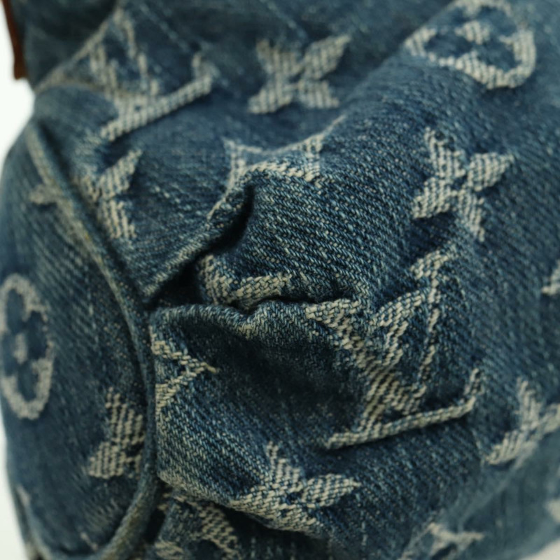 【日本直送】路易威登 Monogram Denim Mini Preity 手提包 藍色 M95050 LV Auth am11501SAM-10