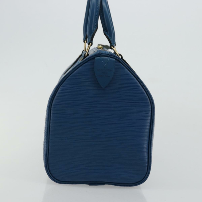 【日本直送】路易威登 Epi Speedy 25 手提包，托萊多藍，M43015，LV 正品，編號 177728A-3
