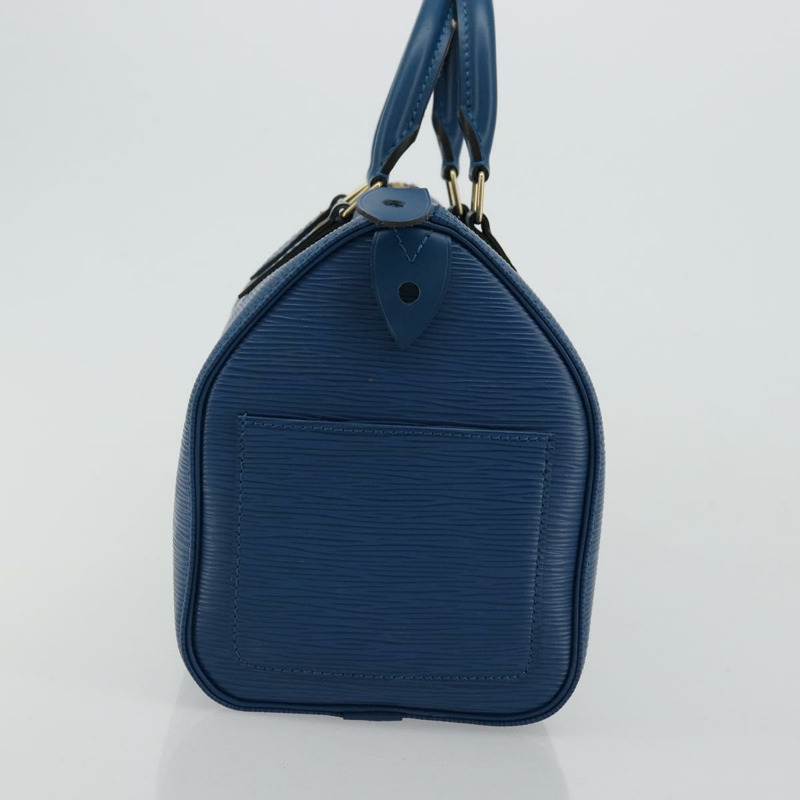 【日本直送】路易威登 Epi Speedy 25 手提包，托萊多藍，M43015，LV 正品，編號 177728A-4