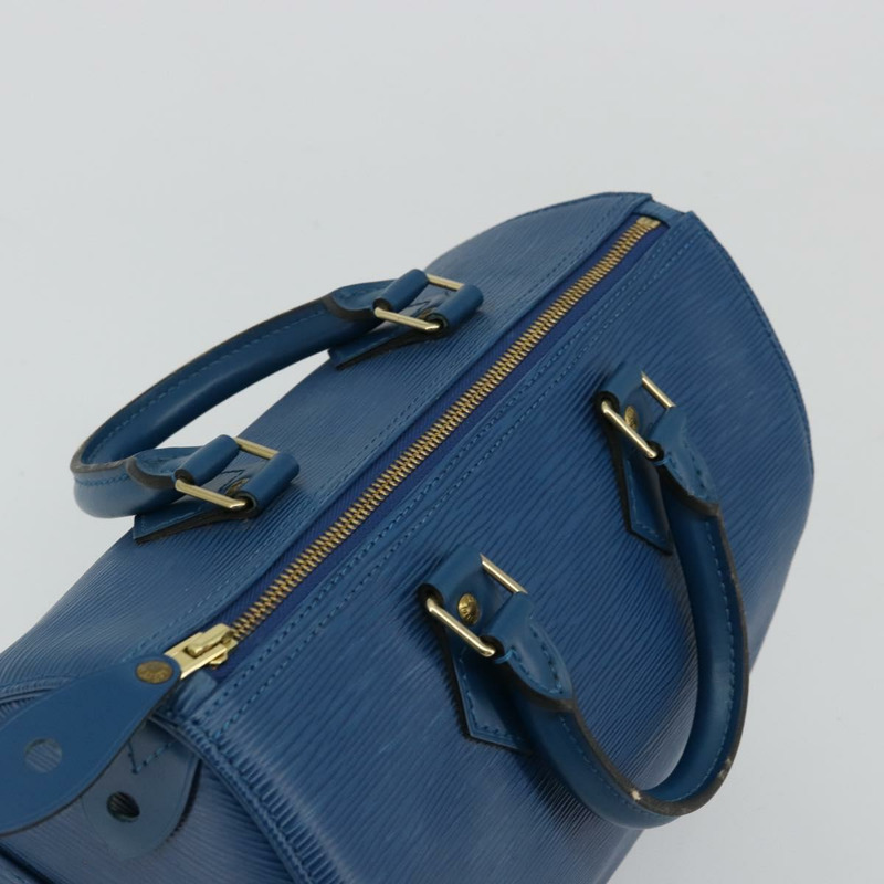 【日本直送】路易威登 Epi Speedy 25 手提包，托萊多藍，M43015，LV 正品，編號 177728A-5