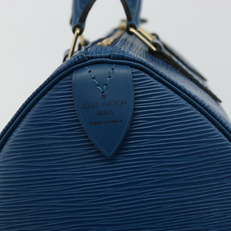 【日本直送】路易威登 Epi Speedy 25 手提包，托萊多藍，M43015，LV 正品，編號 177728A-15
