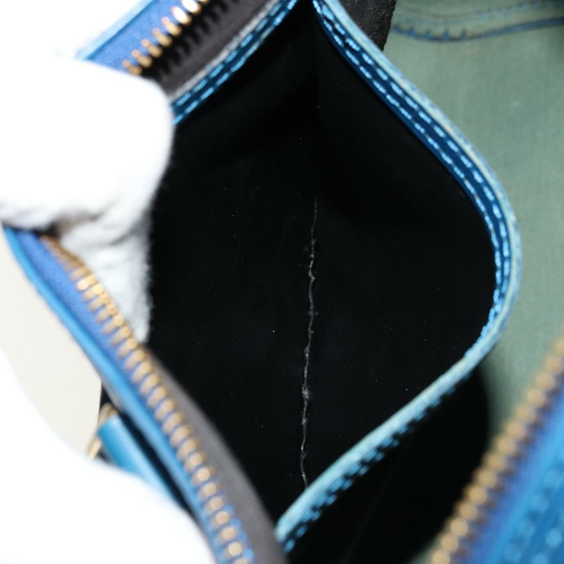 【日本直送】路易威登 Epi Speedy 25 手提包，托萊多藍，M43015，LV 正品，編號 177728A-19