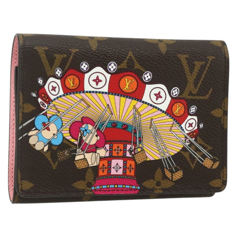 【日本直送】路易威登 Monogram Vivienne Portefeuille Victorine 粉紅 M69754 正品 168298M-0