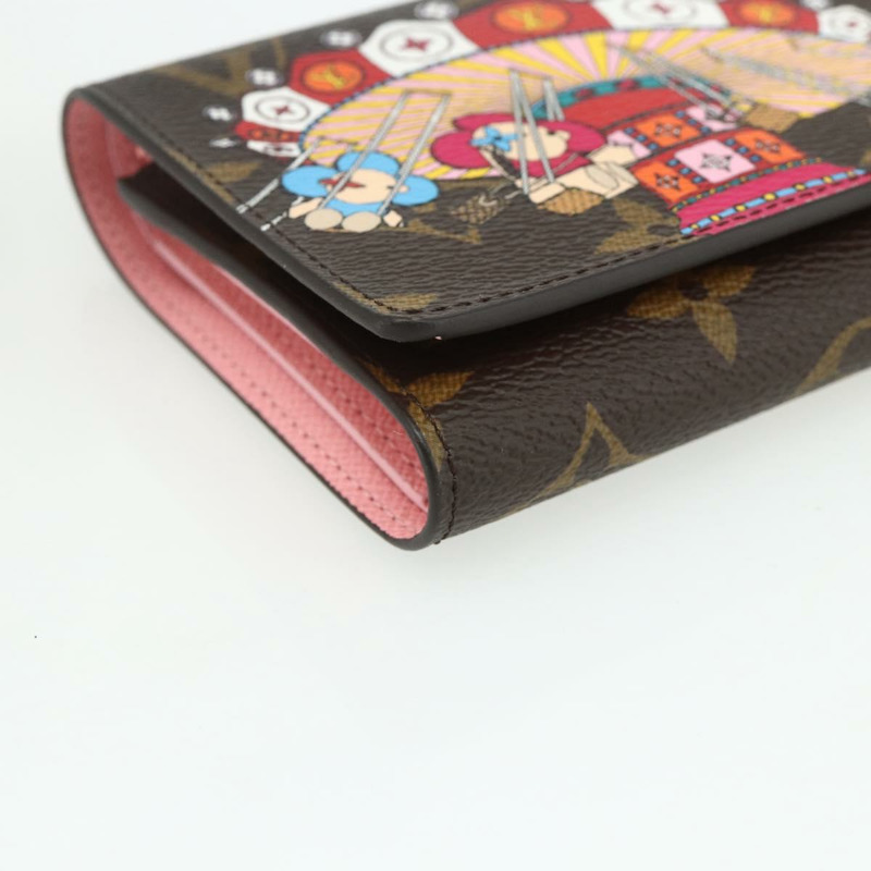 【日本直送】路易威登 Monogram Vivienne Portefeuille Victorine 粉紅 M69754 正品 168298M-8