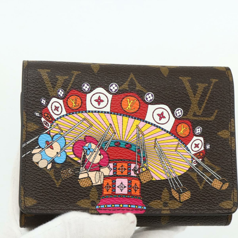 【日本直送】路易威登 Monogram Vivienne Portefeuille Victorine 粉紅 M69754 正品 168298M-11