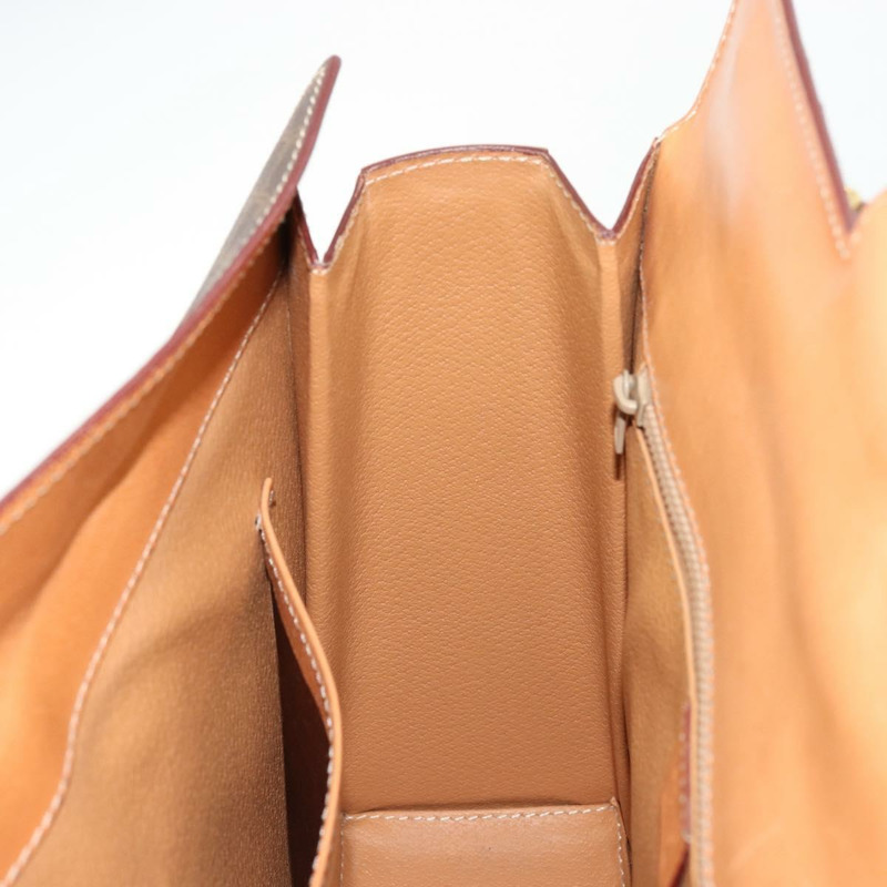 【日本直送】CELINE Macadam帆布手提包 PVC皮革 棕色 金色 正品 177206A-17