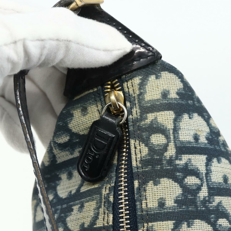 【日本直送】Christian Dior Trotter帆布手提包 PVC藍金配色 正品 178589A-13