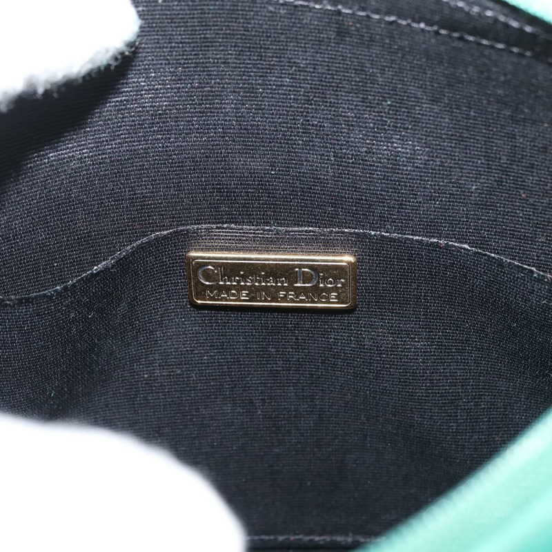 【日本直送】Christian Dior 鏈條肩背包 絨面革 綠色 金色 正品 177237A-14