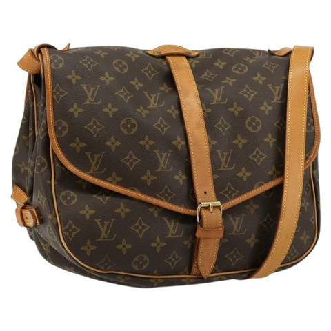 路易威登 Monogram Saumur 35 肩背包 M42254 LV Auth ka4186A
