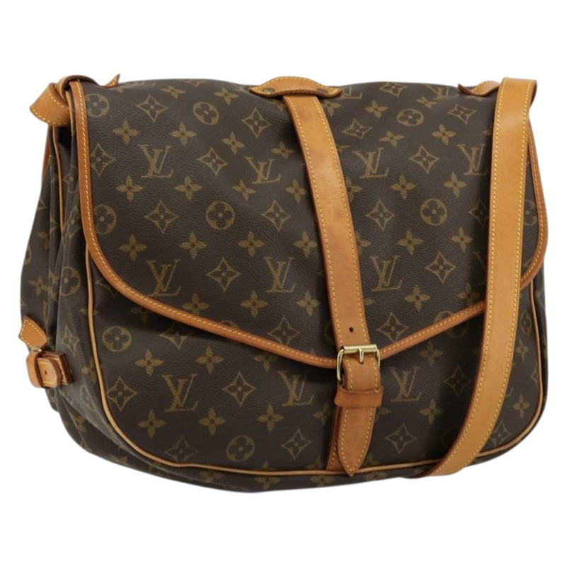 【日本直送】路易威登 Monogram Saumur 35 肩背包 M42254 LV Auth ka4186A-0
