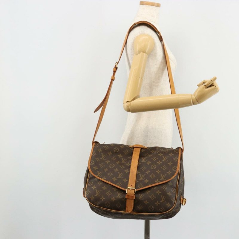 【日本直送】路易威登 Monogram Saumur 35 肩背包 M42254 LV Auth ka4186A-31