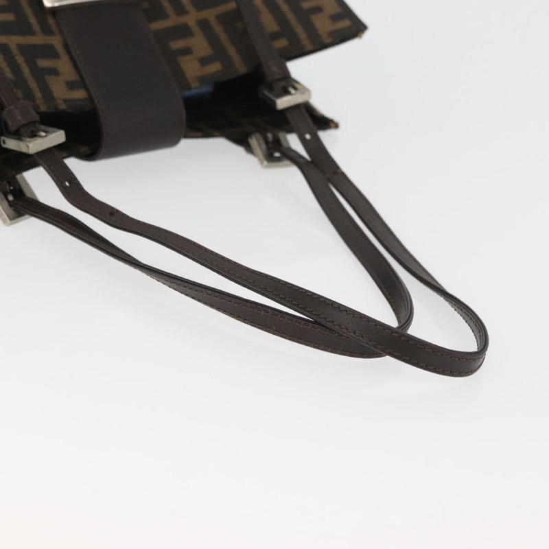 【日本直送】FENDI Zucca帆布Mamma Baguette手袋 黑色棕色 正品 175070A-6
