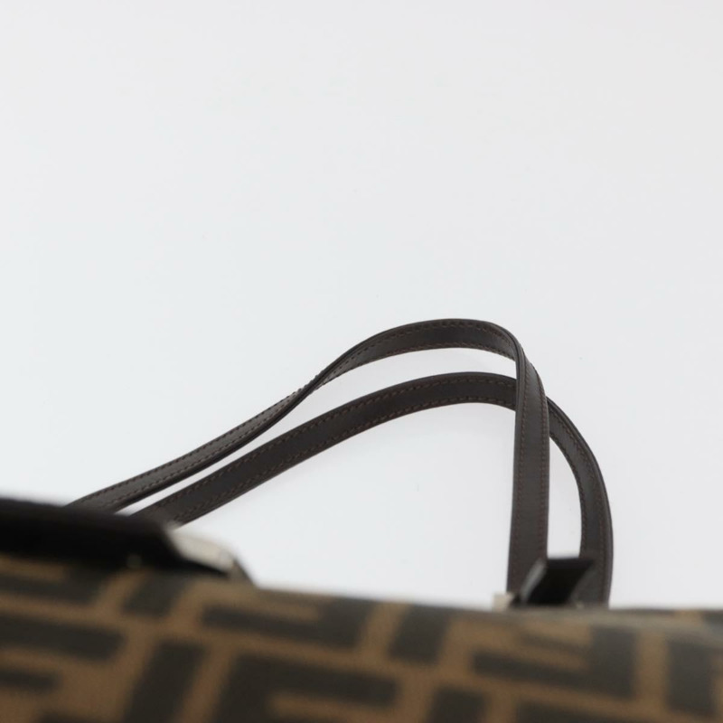 【日本直送】FENDI Zucca帆布Mamma Baguette手袋 黑色棕色 正品 175070A-7